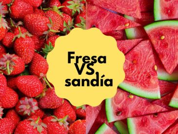 Las fresas y la sandía son opciones relativamente bajas en azúcar, ideales para mantener un equilibrio saludable. CANVA