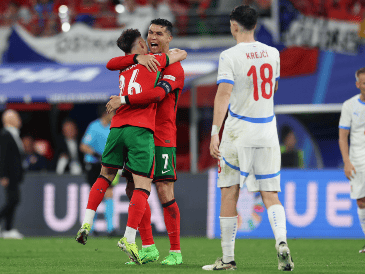 El siguiente partido de Portugal será ante Turquía, mientras que la República Checa se medirá ante Georgia. EFE/ M. A. LOPES.