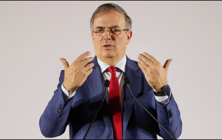 Marcelo Ebrard dio sus primeras declaraciones luego de que fuese anunciado como próximo Secretario de Economía. EFE / Isaac Esquivel