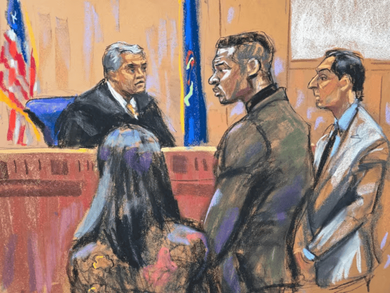 Reacreación del juicio de Jonathan Majors por violencia doméstica. REUTERS/J. Rosenberg