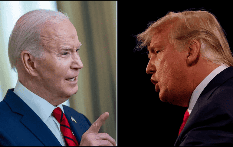 Biden y Trump acordaron que el debate tenga una duración de 90 minutos. EFE/ ARCHIVO