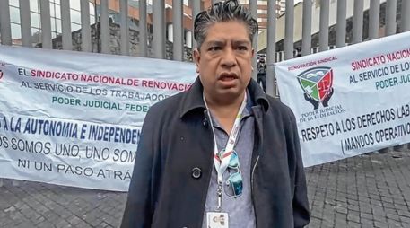 Los trabajadores realizan esta medida de presión para intentar frenar la reforma al Poder Judicial. ESPECIAL