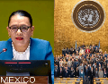 México solicita en la UNCOPS, atender el tráfico internacional de armas de fuego. ESPECIAL/Foto de @rosaicela_ en X