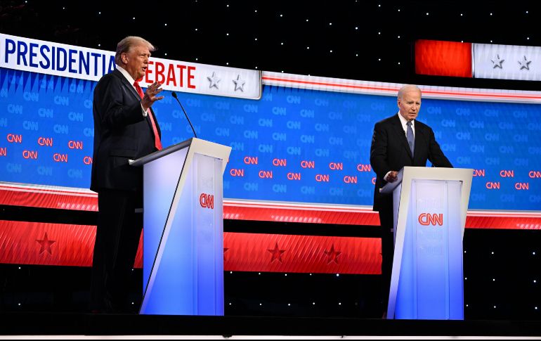 Jamás se habían enfrentado en un debate un presidente en funciones (Biden) contra un ex mandatario (Trump). EFE