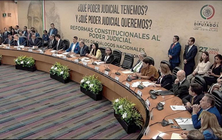 El primer foro de los Diálogos Nacionales de la reforma judicial se efectuó el 27 de junio. ESPECIAL