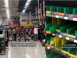 Se reportó que varias personas han iniciado compras anticipadas en supermercados, por temor a un posible impacto del ciclón y a las posibles afectaciones que podrían generarles. ESPECIAL.