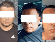 Los detenidos fueron identificados como Juan Antonio ‘N’ de 35 años, Luis Antonio ‘N’ de 26 y Luis Antonio ‘N’ de 42. ESPECIAL