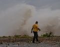 Esta es una foto del paso del huracán "Beryl", el martes en el malecón de Santo Domingo en República Dominicana. EFE/ O. Barría.