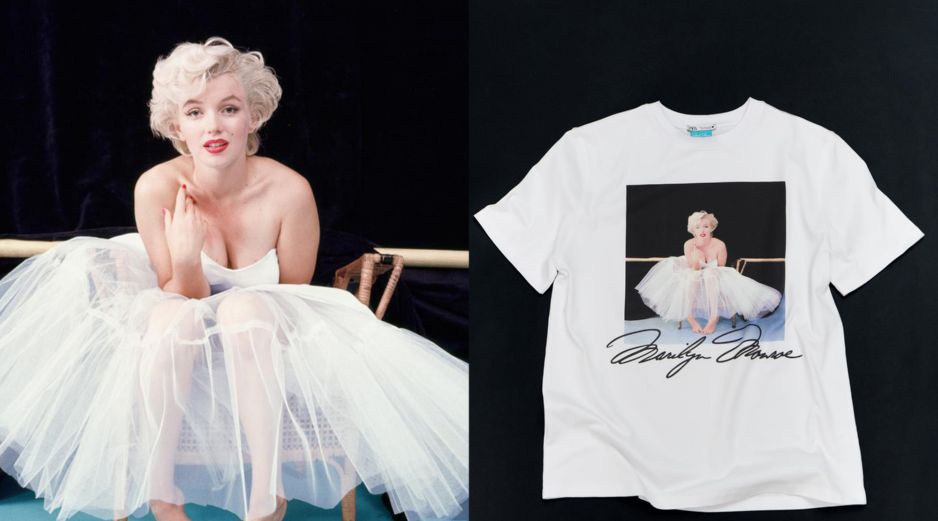 Marilyn Monroe protagoniza la nueva colección de Zara. ZARA