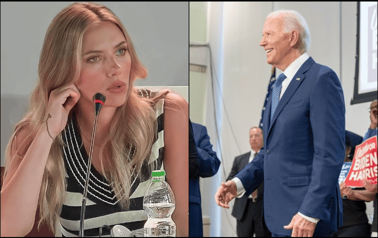 Scarlett Johansson considera que Joe Biden es el único demócrata que podría vencer a Donald Trump en las elecciones presidenciales. ESPECIAL/Foto de carlett.actress y joebiden en Instagram