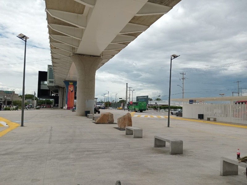 Estas son las nuevas islas ubicadas en Av. Las Torres, cerca de la estación “Central de Autobuses”. ESPECIAL/X/ @TransporteJal.