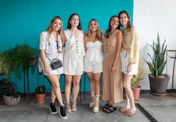 Reneé Zaragoza, María José Flores, Estefanía Feerman, Bárbara Negrete y Melissa Santos. GENTE BIEN JALISCO/ Antonio Rodríguez