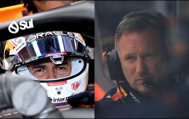 Christian Horner, jefe de Red Bull, dejó clara su molestia por lo mostrado por el mexicano. EFE/ Z. CZEGLEDI, M. DIVISEK.