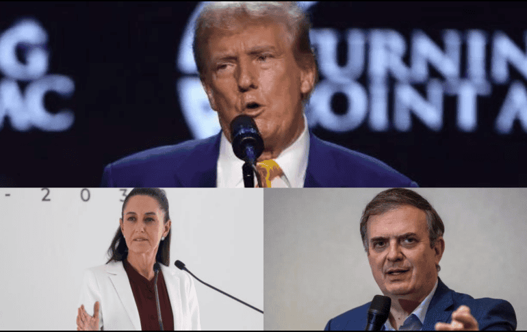 Marcelo Ebrard indicó que lo dicho por Trump conlleva el propósito de ganar adeptos y aseguró que Donald Trump no lo intimida. ESPECIAL