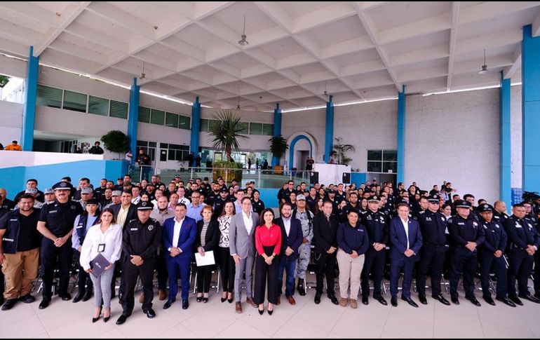 Fotografía de la clausura del curso “Certificación de Preservación del lugar de intervención, identificación, interpretación y análisis forense de indicios balísticos y artefactos de alto riesgo”. ESPECIAL / Gobierno de Jalisco