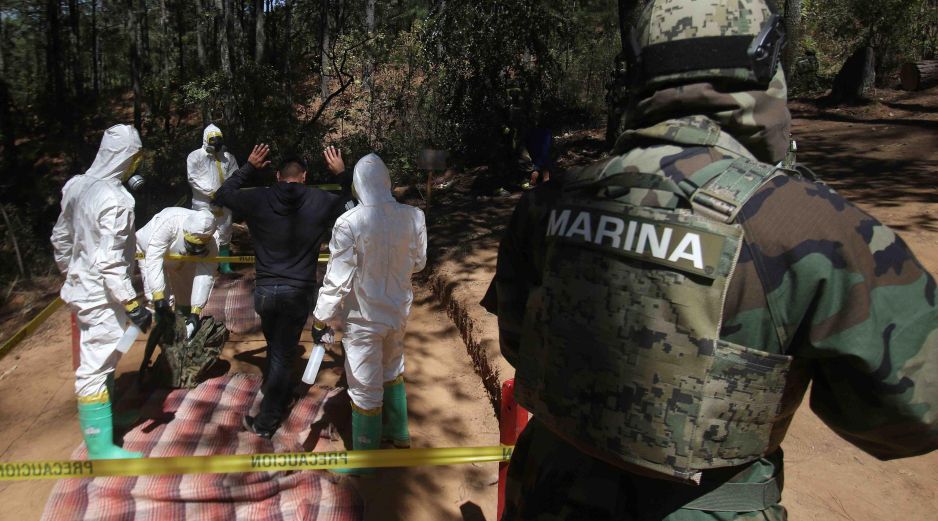 La Semar informó que el hallazgo se dio cuando una patrulla de vigilancia terrestre de personal naval y de la FGR avistaron el laboratorio clandestino. SUN/ ARCHIVO.