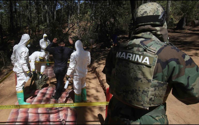 La Semar informó que el hallazgo se dio cuando una patrulla de vigilancia terrestre de personal naval y de la FGR avistaron el laboratorio clandestino. SUN/ ARCHIVO.