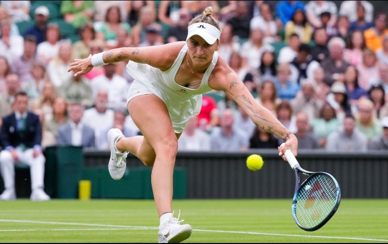 Marketa Vondrousova no peleará por repetir un lugar en el podio del tenis olímpico. AP/K. Wigglesworth