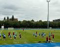 La Selección española entrena previo a su partido de hoy contra Uzbekistán. EFE/O. Maya