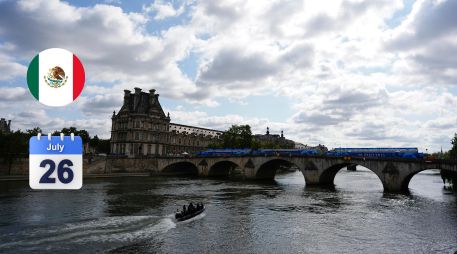 La inauguración de París 2024 incluye un recorrido en barco a lo largo del río Sena. AP / R. Blackwell