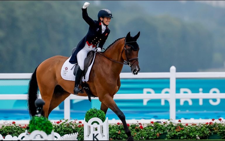 LAURA COLLETT. Las medallas olímpicas de esta disciplina ecuestre, en el programa individual y por equipos, se decidirán el lunes 29 de julio con la disputa de la prueba de salto de obstáculos a caballo. EFE / E. S. Lesser