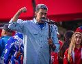 El Consejo Nacional Electoral de Venezuela anunció que el presidente Nicolás Maduro es el ganador de las elecciones del domingo. EFE/ M. Gutiérrez.