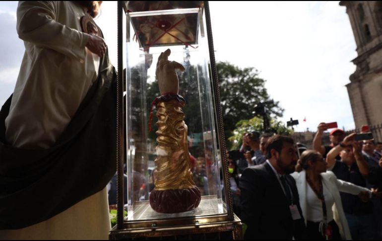 Llegada de la reliquia de San Judas Tadeo a la Ciudad de México. SUN / D. Sánchez