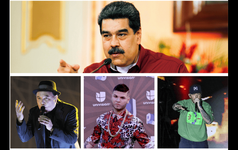 Los tres artistas se pronunciaron sobre la victoria de Nicolás Maduro oficializado por el CNE. AFP / ARCHIVO / EL INFORMADOR / ARCHIVO / NOTIMEX / ARCHIVO