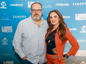 Gerardo Morán y Mariana Seoane se encuentran en gira de promoción de la cinta “El Candidato Honesto”. EL INFORMADOR/ H. Figueroa