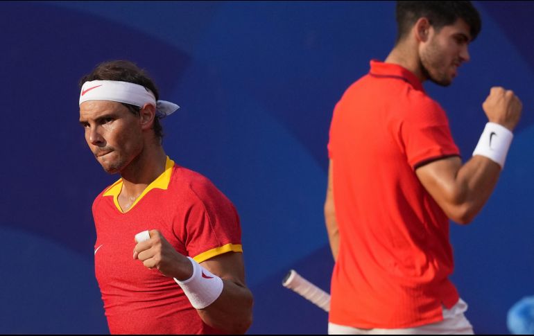 Nadal y Alcaraz se medirán en la antesala de las semifinales con los estadounidenses Austin Krajicek y Rajjev Ram. XINHUA/W, Xiang