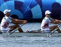 López y Carballo cruzaron la meta en un tiempo de 6:37.43. AFP