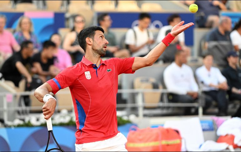 En sus quintos Juegos Olímpicos, Djokovic buscará la medalla de oro para completar su palmarés con 24 títulos de Grand Slam. EFE / C. Blumberg