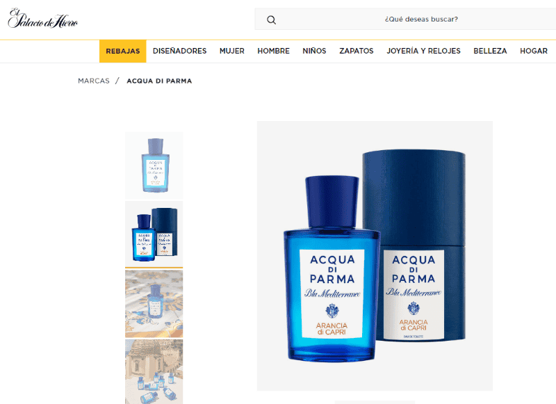 Blu Mediterraneo Arancia di Capri de Acqua di Parma. CORTESÍA/El Palacio de Hierro 