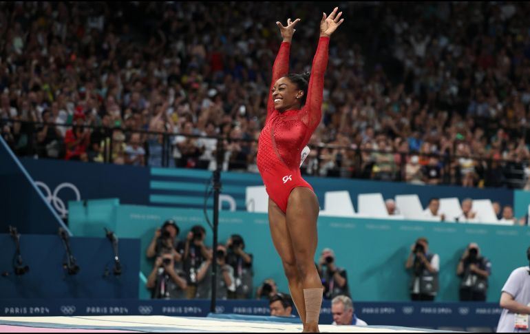 Simone Biles es la segunda mujer que se corona dos veces en el salto de caballo. EFE / S. Gutiérrez