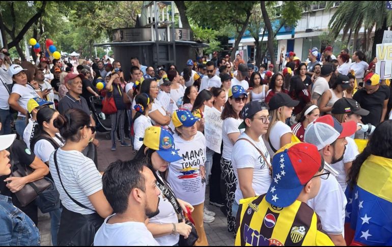 Esta fue la segunda protesta realizada por la comunidad venezolana en Guadalajara. FACEBOOK/Venezuela en Guadalajara, Jalisco