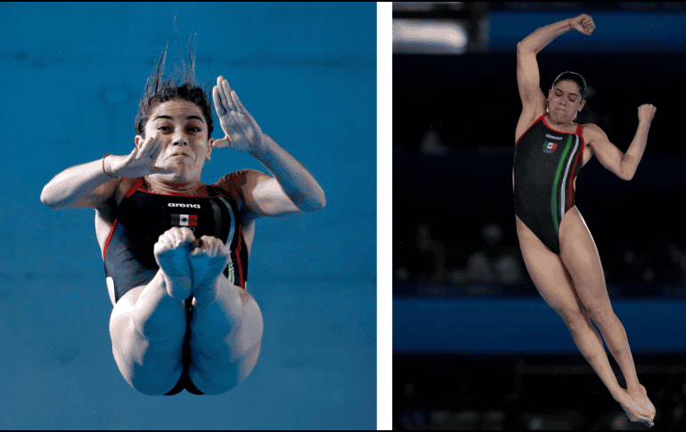 Alejandra Orozco durante la final femenina de los 10m trampolín en los Juegos Olímpicos París 2024. EFE/M. IRHAM AP/L. JIN-MAN