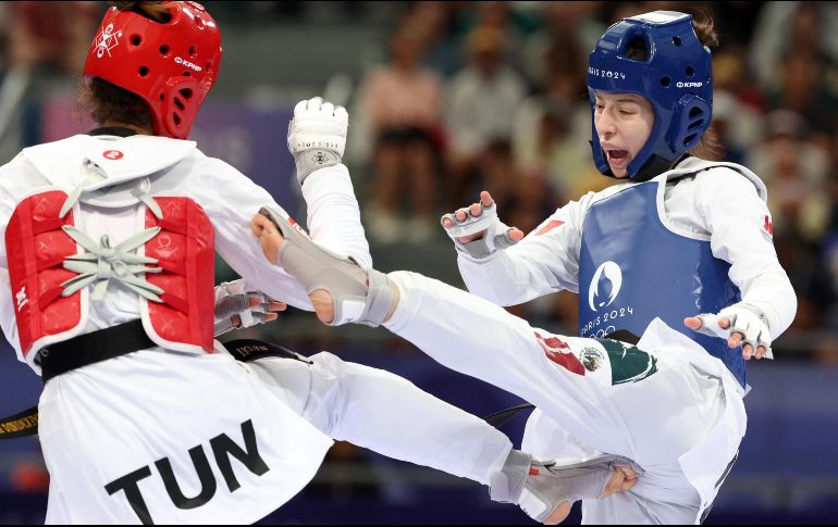 La taekwondoína se enfrentó a la tunecina Ikram Dhahri en un combate que concluyó con un marcador de 2-1. AFP