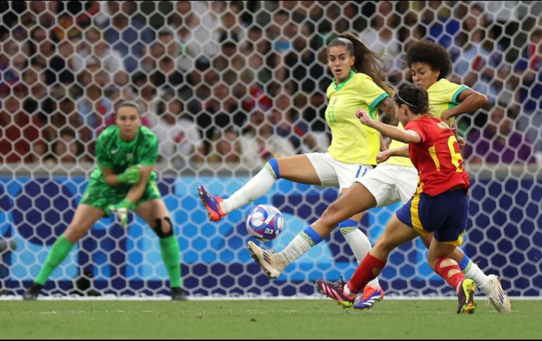 Brasil dio la campanada en el futbol femenil de París 2024 al eliminar a las campeonas del mundo en las semifinales. XINHUA/H. Zongzhi