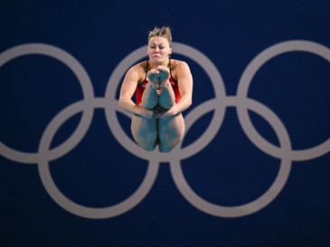 La atleta estadounidense no tuvo lesiones mayores. AFP/ O. SCARFF