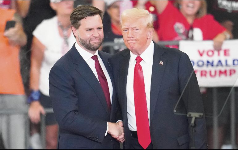 JD Vance y Donald Trump apuestan a la deportación de un millón de inmigrantes en una primera etapa, en caso de ganar la Casa Blanca. AP