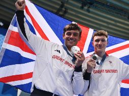 Tom Daley logró una medalla de plata en los Juegos Olímpicos de París 2024 en la modalidad sincronizada plataforma de 10 metros junto a su compañero, Noah Williams. AFP