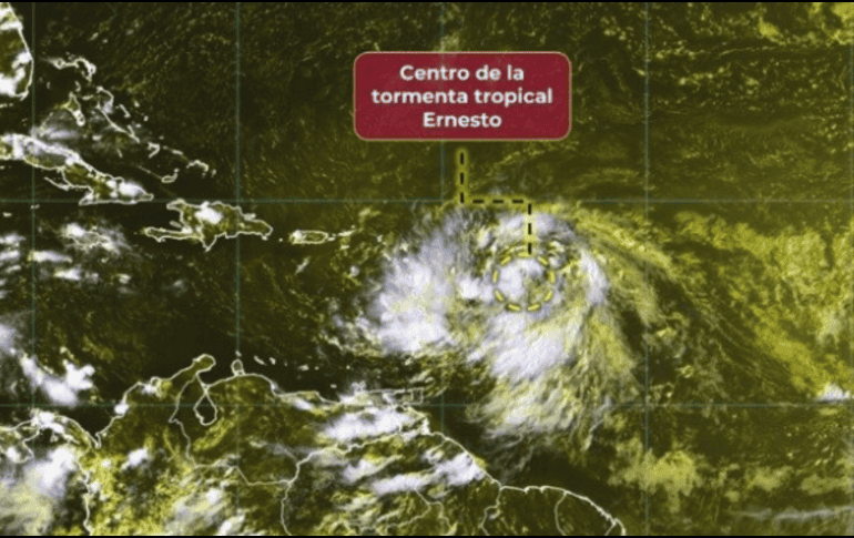 Esta Tormenta Tropical se formó a tres mil 140 km al este de Cancún. X/ @conagua_clima.