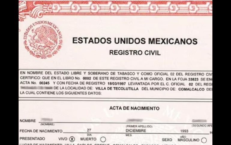 El costo promedio de este documento puede llegar a ser de hasta 234 pesos. CORTESÍA