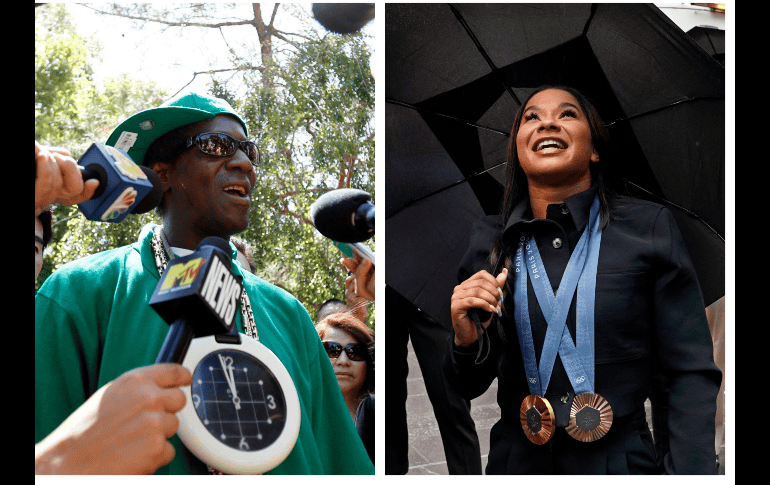 El artista le repondré el bronce a Jordan Chiles con este espectacular reloj collar. REUTERS / ARCHIVO /AP / Richard Drew