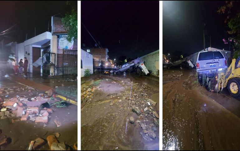 El municipio de Zapotlanejo fue azotado por una intensa lluvia que provocó inundaciones y muchos daños materiales. ESPECIAL