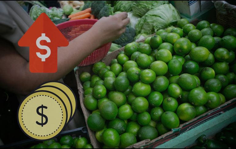 En Guadalajara se registran precios del limón con o sin semilla en casi 50 pesos el kilo. ESPECIAL, EL INFORMADOR