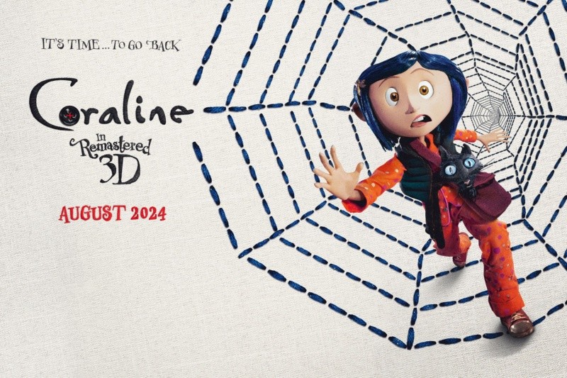 Este 2024, con el objetivo de conmemorar su15vo. aniversario,  Coraline y la puerta secreta,  tuvo una proyección especial en salas de cines.  Cortesía de:  Laika Studios 