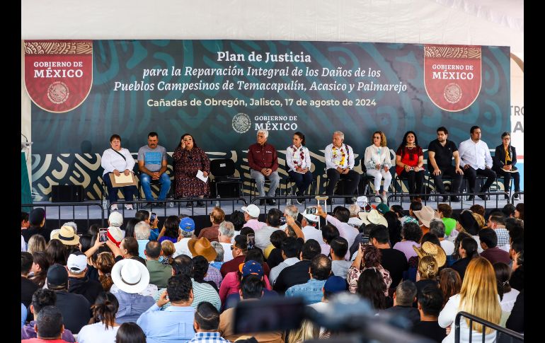 En la comunidad de Temacapulín, pueblo ubicado cerca de la presa el Zapotillo, se llevó a cabo el evento protocolario . EL INFORMADOR/ A.Navarro.