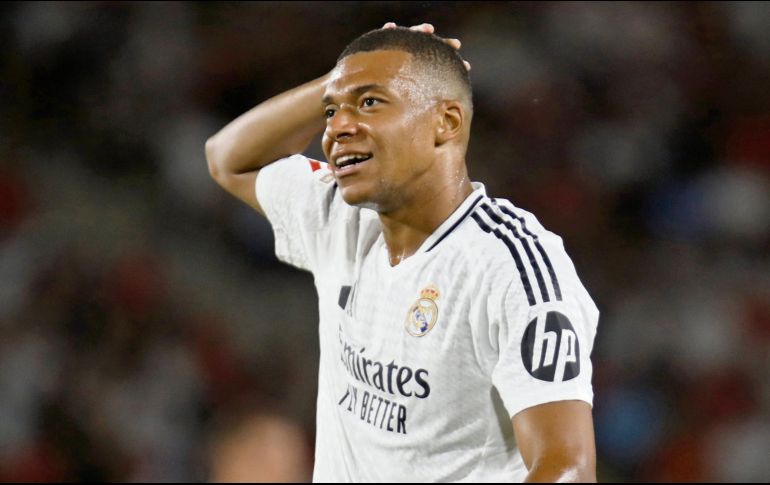 Kylian Mbappé no fue protagonista en su debut liguero con el Real Madrid. EFE