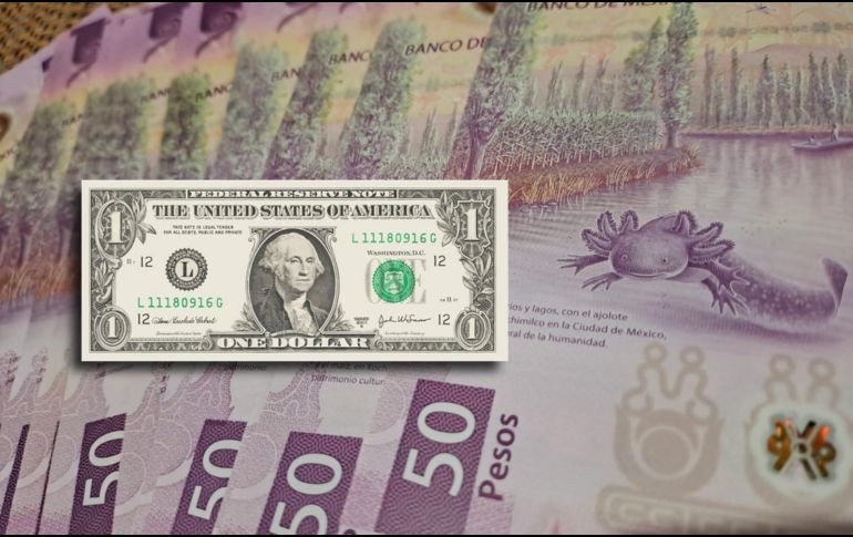 El peso mexicano cotiza en los mercados internacionales alrededor de los 18.71 pesos por dólar. ESPECIAL